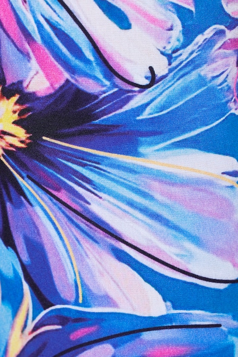 Hose, weites, gerades Bein, Blüten-Muster, Angel of Style x MIAMODA