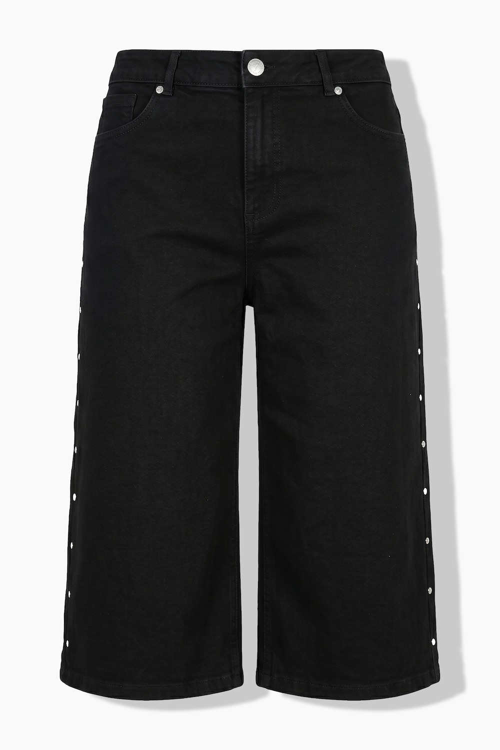 Jeans-Bermuda, weites Bein, 5-Pocket