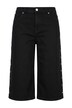 Denim Bermuda shorts, wide leg, 5 pockets