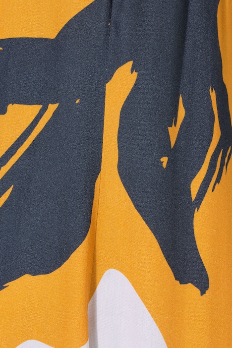 Maxi-Jerseykleid, ärmellose A-Linie, Blütenmuster