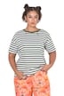 T-Shirt, Oversize Shape, Ringel