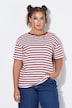 T-skjorte, oversize passform, stripete