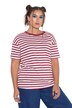 T-Shirt, Oversize Shape, Ringel