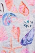 T-Shirt, Komfort Fit, Glitzersteinchen, Muschel-Muster