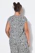 Camiseta, oversize, textura, estampado integral