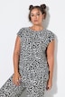 Camiseta, oversize, textura, estampado integral