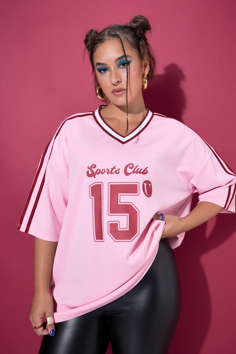 T-shirt, jersey, oversized vorm, nummer, strepen