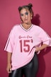 T-shirt, jersey, oversized vorm, nummer, strepen