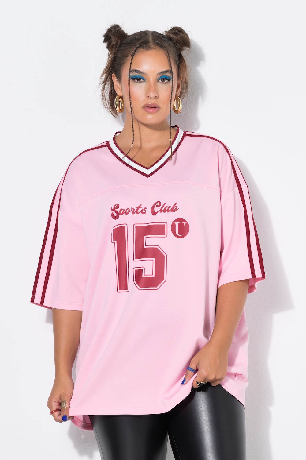 T-Shirt, Trikot, Oversize Shape, Number, Streifen