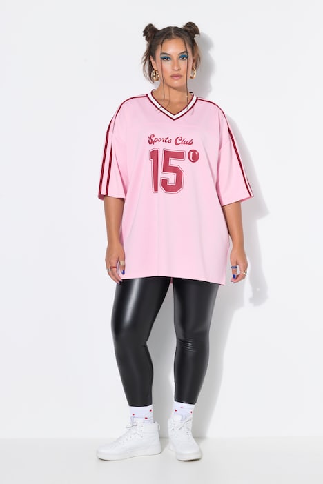 T-shirt, jersey, oversized vorm, nummer, strepen