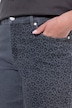 Jeans-Shorts, weites Bein, Leo-Patchoptik, 5-Pocket
