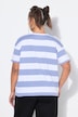 T-shirt dal taglio oversize con righe e scritta