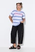 T-shirt dal taglio oversize con righe e scritta