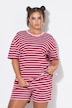 Pyjama, kurzer Zweiteiler, Blockstreifen, Shirt, Shorts