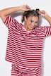 Pyjama, kurzer Zweiteiler, Blockstreifen, Shirt, Shorts