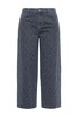 Barrel jeans, barrel fit, leopard print, 5 pockets