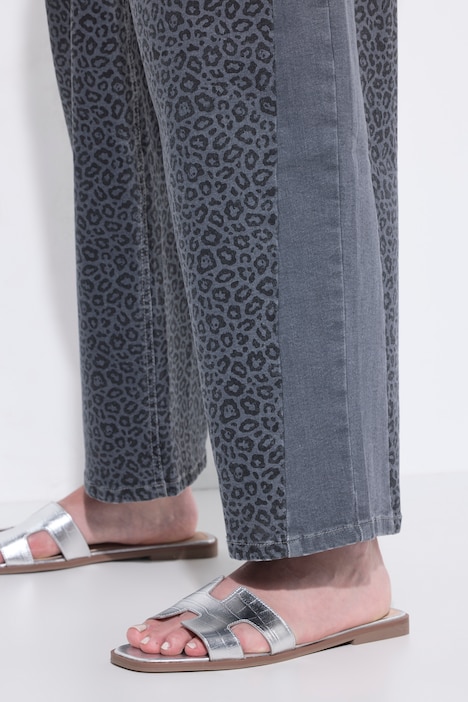 Barrel-Jeans, Barrel-Fit, Leo-Patchoptik, 5-Pocket