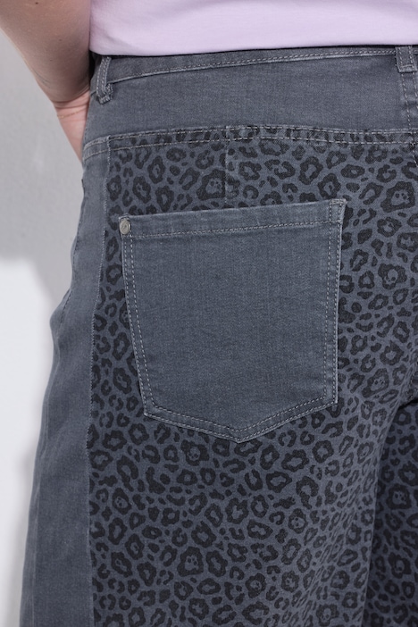 Barrel-Jeans, Barrel-Fit, Leo-Patchoptik, 5-Pocket