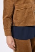 Cordjacke, Hemdkragen, Langarm, Biobaumwolle