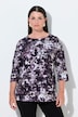 Shirt, Ziersteine, U-Boot-Ausschnitt, 3/4-Arm, Pima Cotton