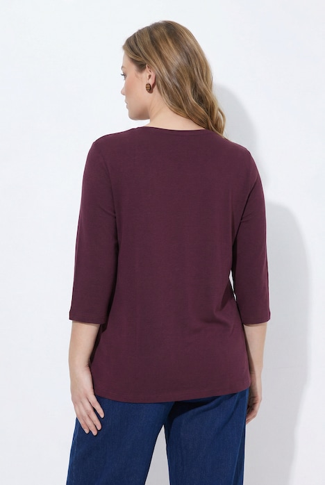 2 Pack Eco Cotton 3/4 Sleeve V-Neck Tees
