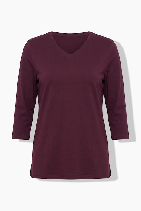 2 Pack Eco Cotton 3/4 Sleeve V-Neck Tees