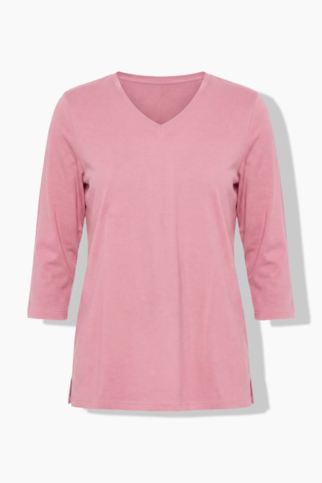 2 Pack Eco Cotton 3/4 Sleeve V-Neck Tees