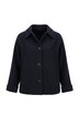 Jacke, Boiled Wool, A-Linie, Hemdkragen, Langarm