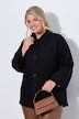 Jacke, Boiled Wool, A-Linie, Hemdkragen, Langarm