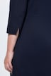 Wrap Look Metallic Buckle Midi Dress