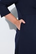 Wrap Look Metallic Buckle Midi Dress
