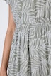 Kleid, A-Linie, Blättermuster