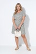 Kleid, A-Linie, Blättermuster