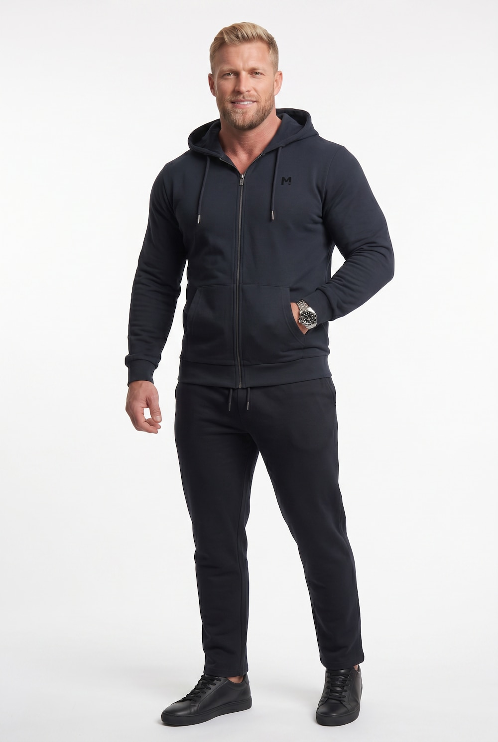 Men+ Jogginganzug, Zweiteiler, Kapuzenjacke, bis 8 XL