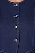 Jeans-Weste, Stretchdenim, Schulterüsche