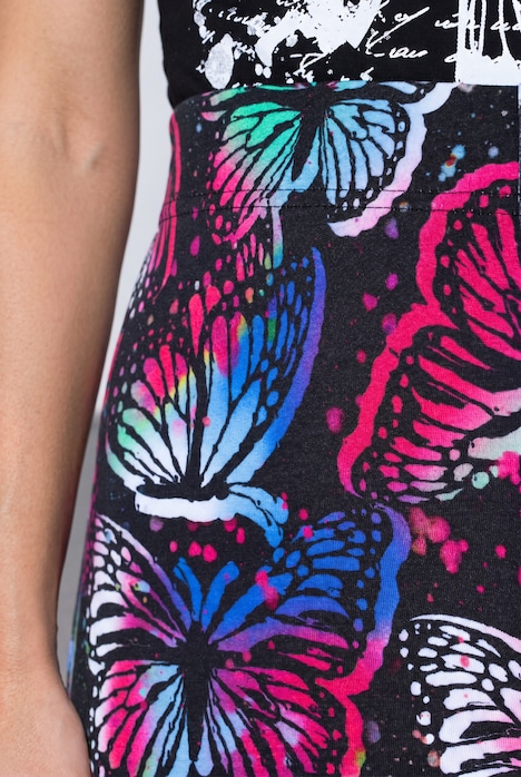 Capri-Leggings, Schmetterlings-Muster