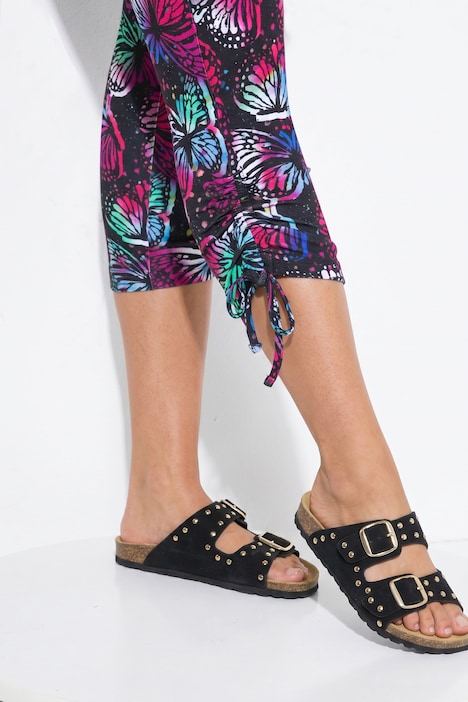 Capri-Leggings, Schmetterlings-Muster