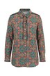 Bluse, Blüten, Hemdkragen, Rüschen, Langarm