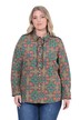 Bluse, Blüten, Hemdkragen, Rüschen, Langarm