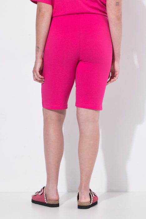 Radler-Leggings, schmale Passform, Herz-Stickerei