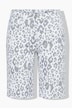 Jeans-Bermuda Berry, weites Bein, Leomuster, 5-Pocket
