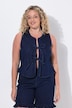 Denim bodywarmer, sluiting met strikbandje, stretchdenim
