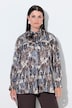 Satijnen blouse,strik, A-lijn, opstaande kraag, lange mouwen