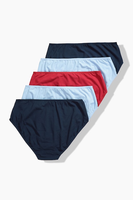 Lot de 5 culottes midi, 5 coloris différents
