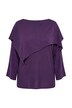 Pullover, Überwurf, Oversized, U-Boot-Ausschnitt, 3/4-Arm