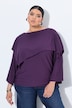 Pullover, Überwurf, Oversized, U-Boot-Ausschnitt, 3/4-Arm