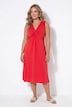 Maxi-Jerseykleid, ärmellose A-Linie, Drapierung