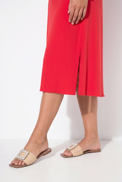 Maxi-Jerseykleid, ärmellose A-Linie, Drapierung
