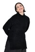 Pullover, Bouclé-Feinstrick, Stehkragen, Langarm
