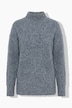 Pullover, Bouclé-Feinstrick, Stehkragen, Langarm